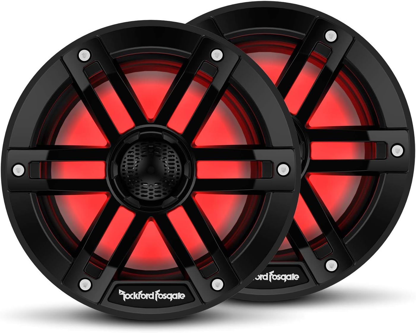 Rockford Fosgate M1-65B Marine Speakers - LED Lights, Black (Pair)