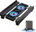 Adjustable Computer Tower Stand with Cooling Fan - Mobile CPU Holder