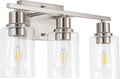 Bathroom Vanity Light Fixtures with Clear Glass Shade for Home