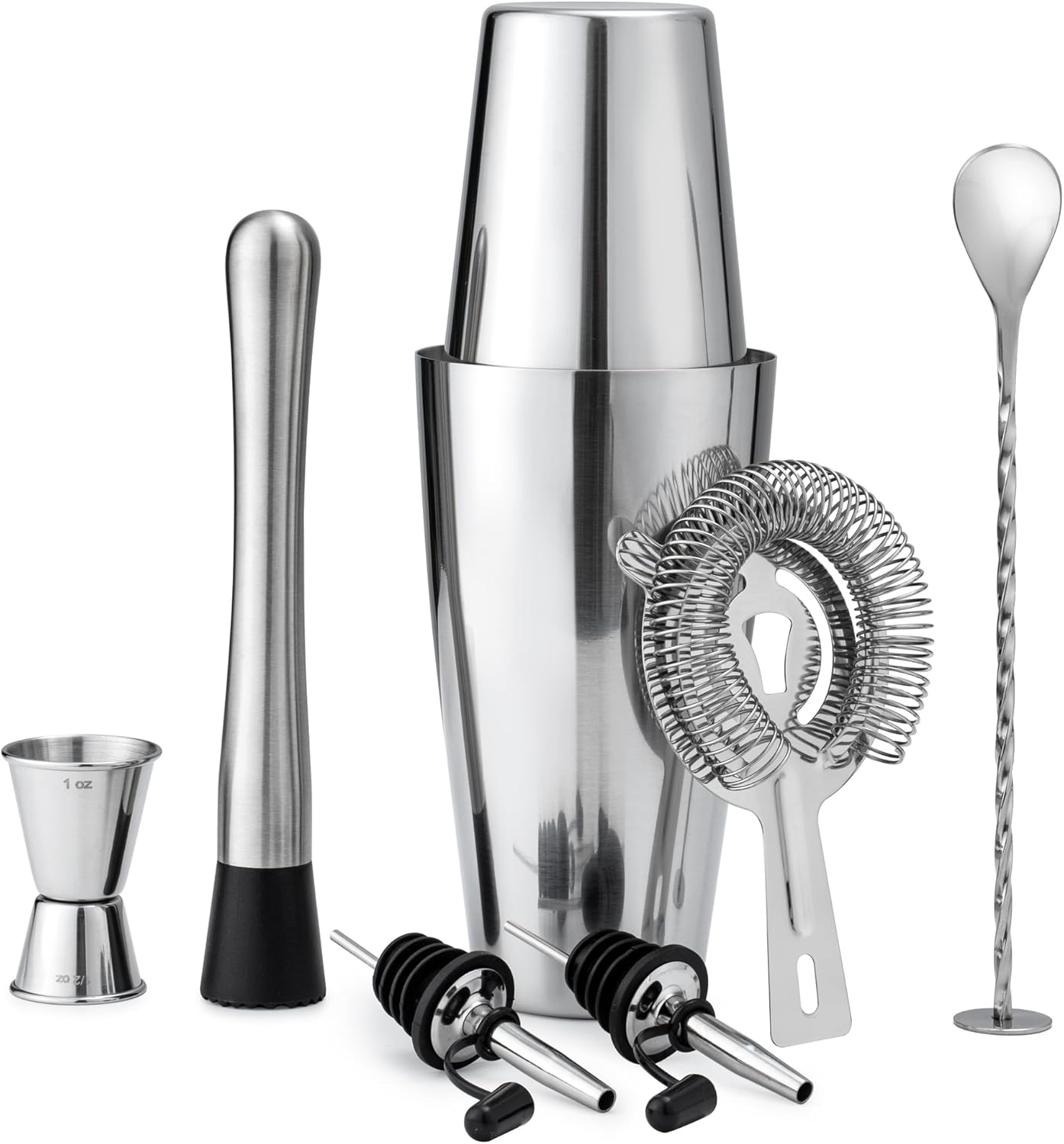 Tiawudi Boston Cocktail Shaker Set - Professional Bartender Kit