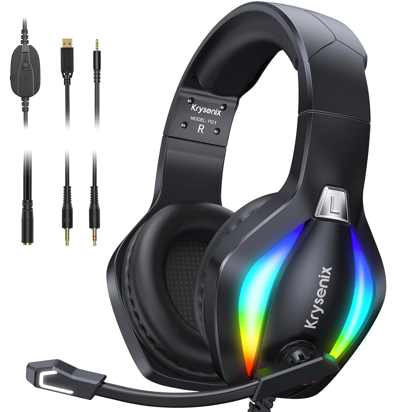 Immersive Gaming Headset with RGB Light