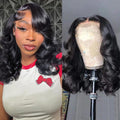 14in Bob Wig Human Hair 13x6 HD Lace Front - Natural Body Wave