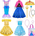 Princess Dress Up for Girls - 16pc Costume Set with Accessories