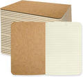 WANBAO A5 Kraft Paper Notebooks 30-Pack - Portable Lined Journals