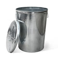 20 Gallon Metal Trash Can with Lid for Outdoor Use and Durability