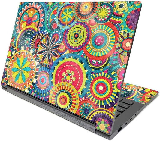 Protective Glitter Skin for Lenovo Yoga C940 - Flower Wheels