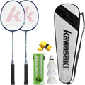 Kawasaki Badminton Set with 2 Rackets, 3 Shuttlecocks - Starter Kit