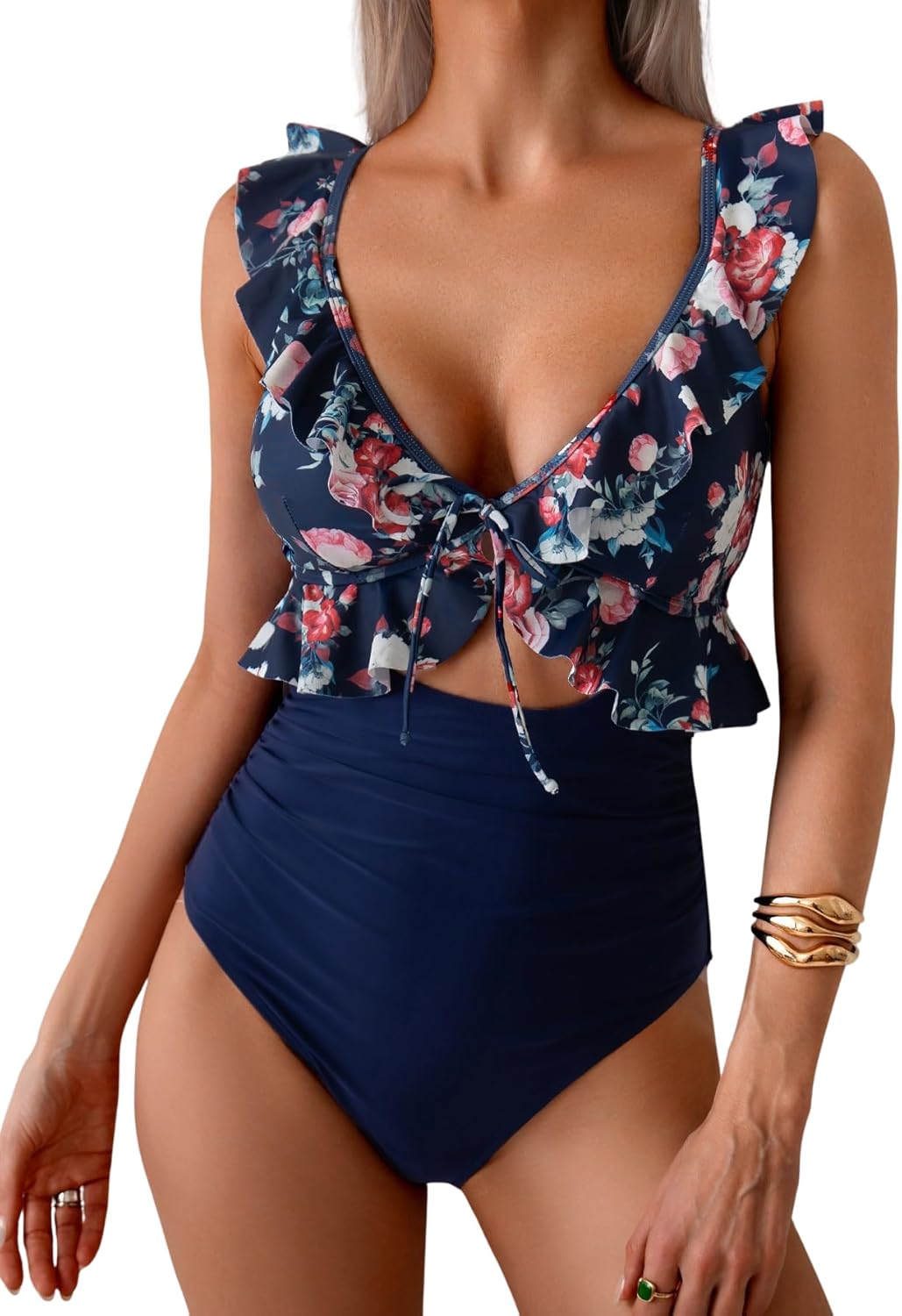 Eomenie One Piece Swimsuit for Women with Tummy Control Style