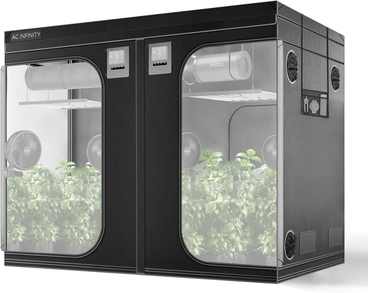 AC Infinity 8x8 Grow Tent: Thickest 1 Poles & 2000D Canvas