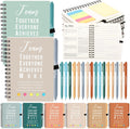 Resurhang 24 Set Inspirational A6 Spiral Notebooks with Pens - Team