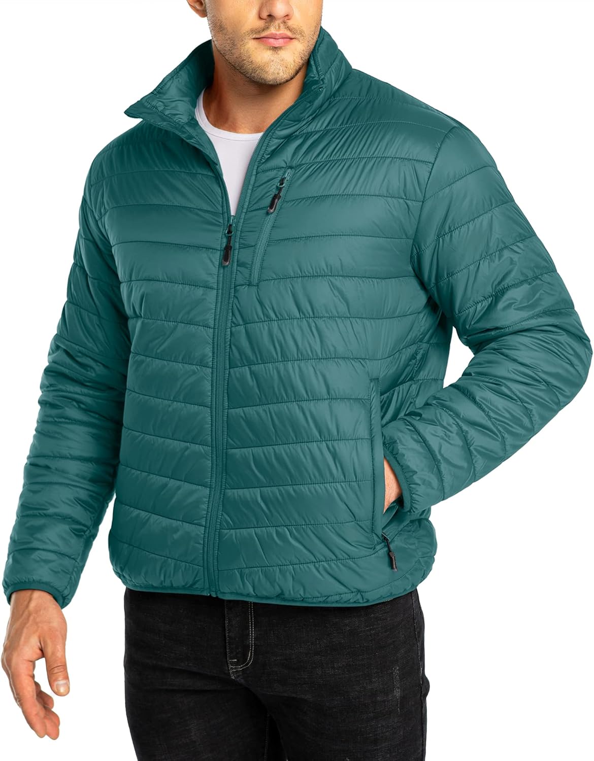 33,000ft Men's Puffer Jacket: Lightweight Packable Winter Gear
