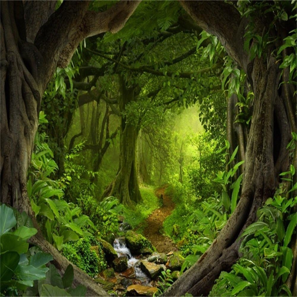 Laeacco 10x10ft Fairytale Forest Backdrop for Stunning Photos