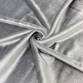 Stretch Velvet Fabric 58/60 in Wide by LA Fabric Spot Inc - Silver