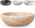 Travertine Decorative Bowl - Unique Centerpiece for Home Decor