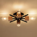4 Light Sputnik Flush Mount Ceiling Light 22in - Modern Farmhouse