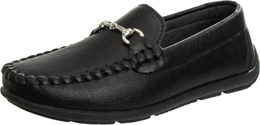 Josmo Boys Moccasin Driving Loafers for Casual Dress Events
