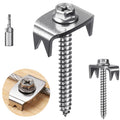 Stainless Steel Fence Staples 200 Pc Kit - Reusable, Rust-Resistant