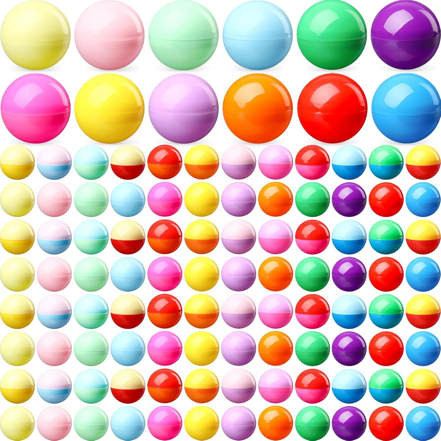 300 Pcs 2 Inch Empty Vending Machine Capsules for Fun Events