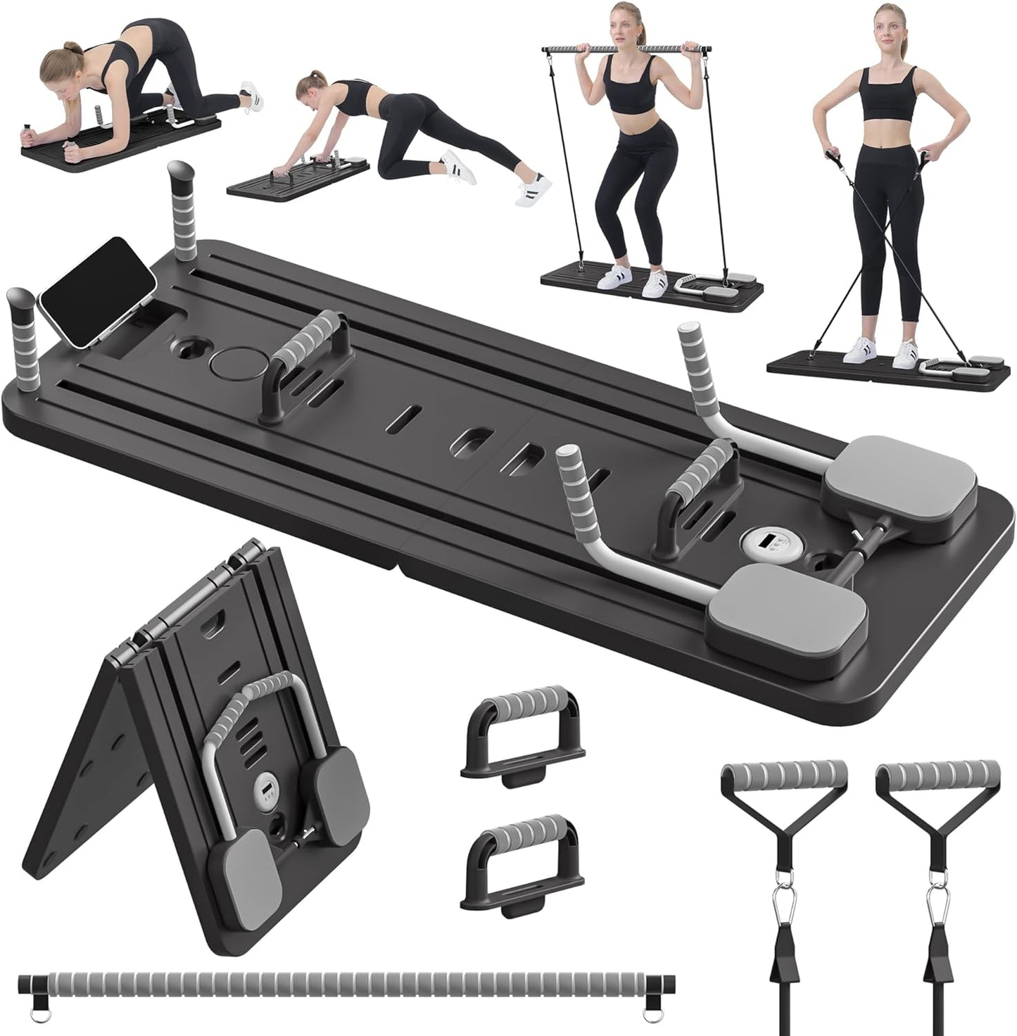 JANUA Pilates Board - Multi-Purpose Foldable Reformer Set