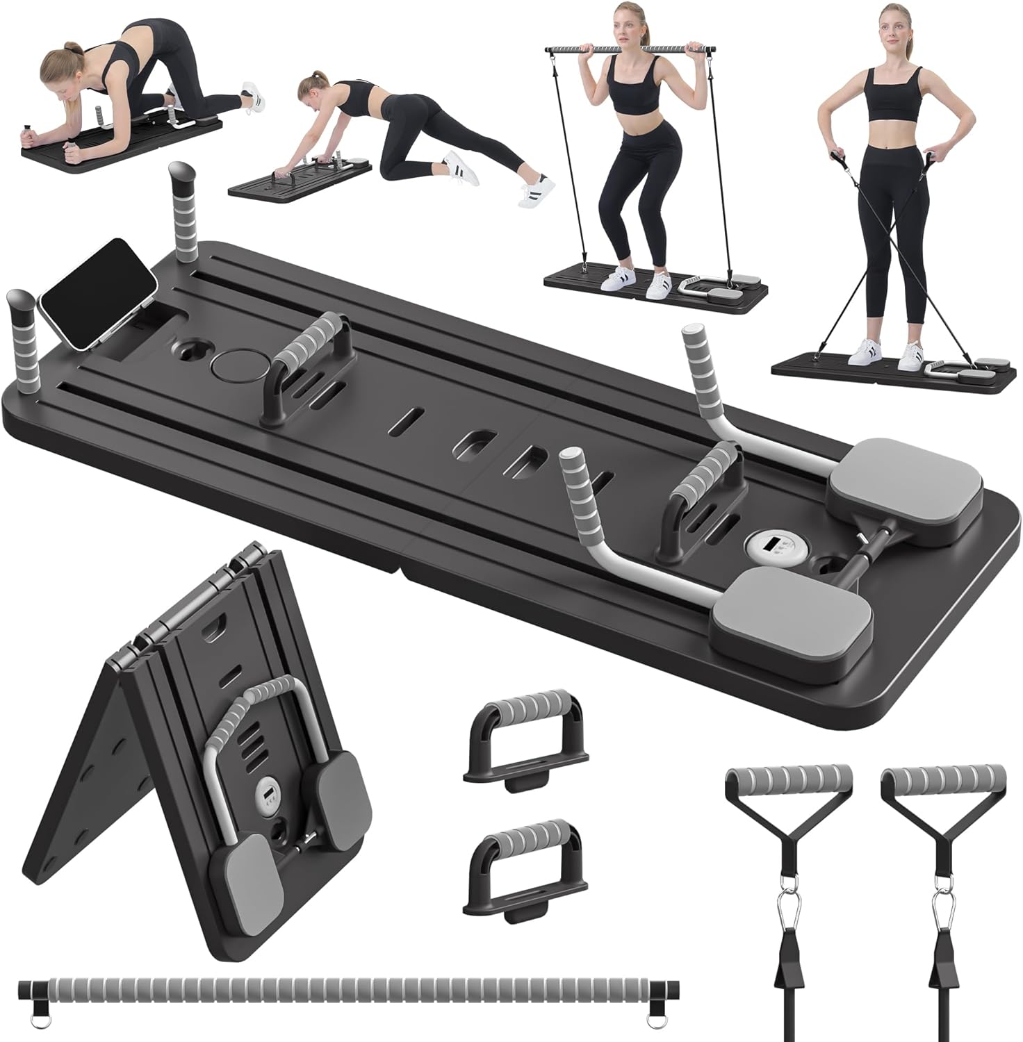 JANUA Pilates Board - Multi-Purpose Foldable Reformer Set