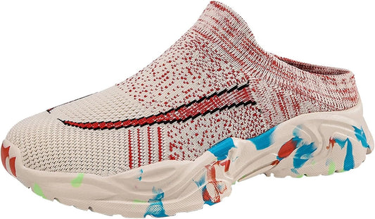 2025 White Slip-On Walking Mules - Comfy Wide Fit!