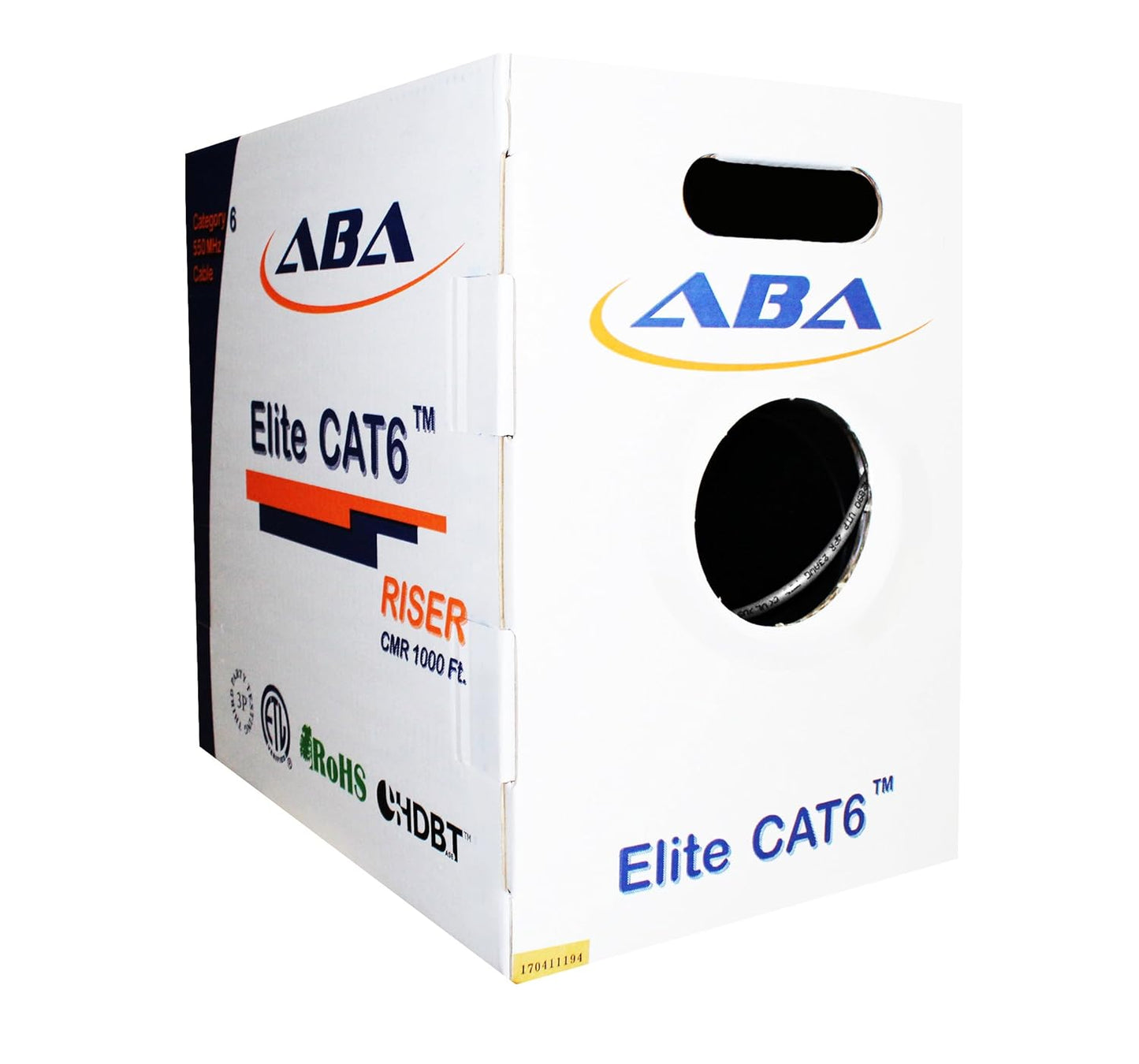 Infinity Cable CAT6 Riser 1000ft Solid Copper for High-Speed Networks