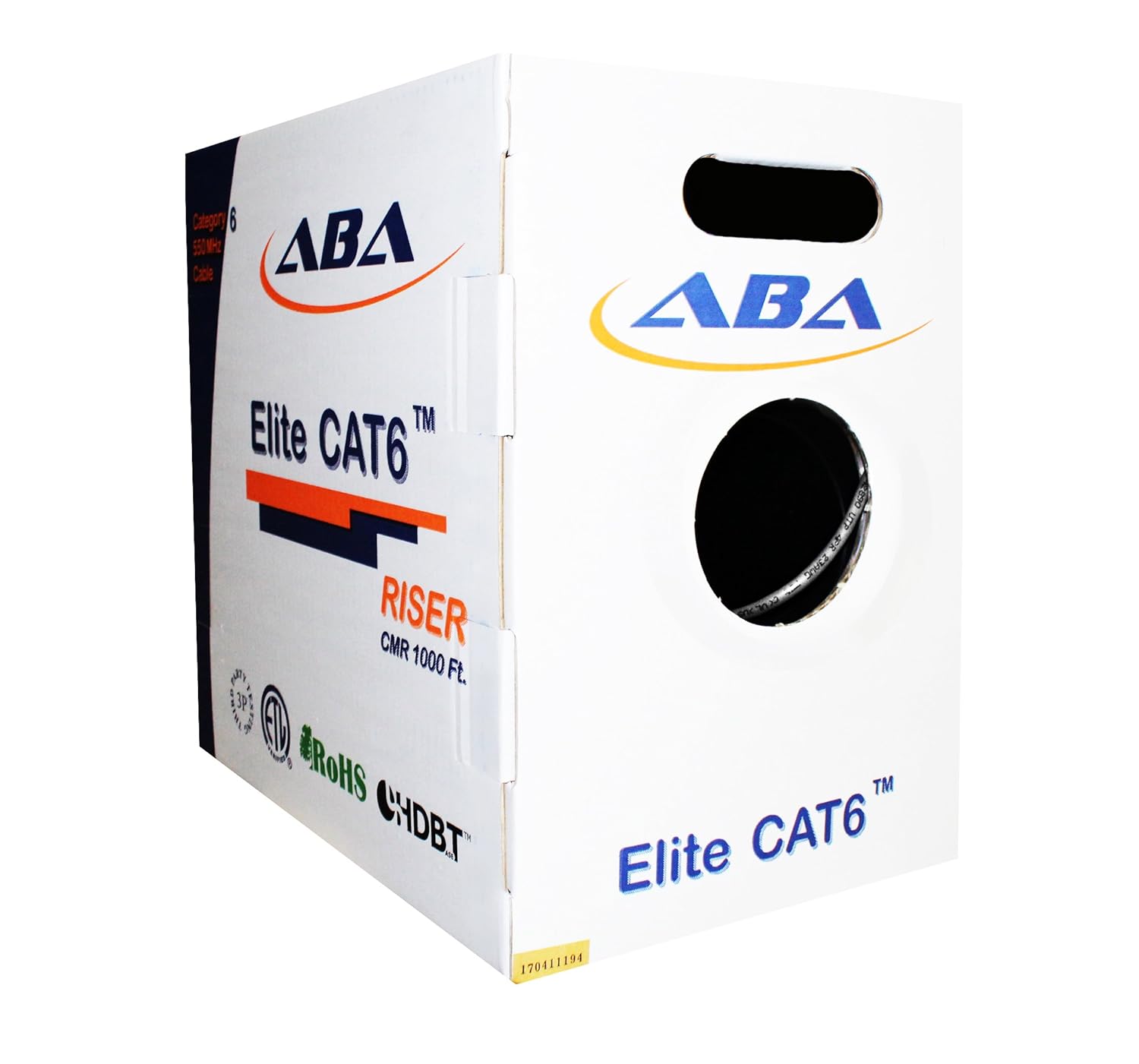 Infinity Cable CAT6 Riser 1000ft Solid Copper for High-Speed Networks