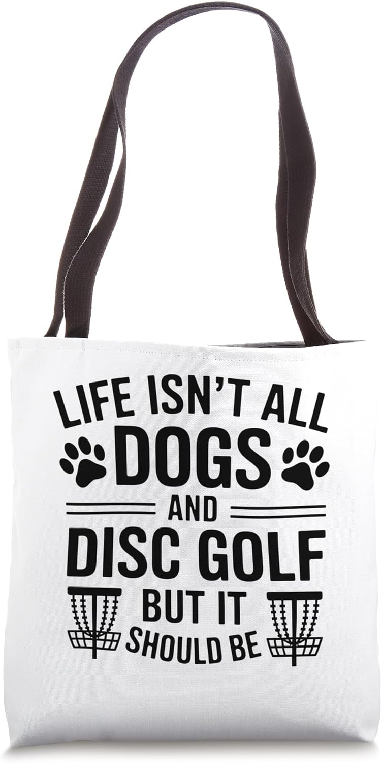 Doggie Disc Golfer Tote Bag