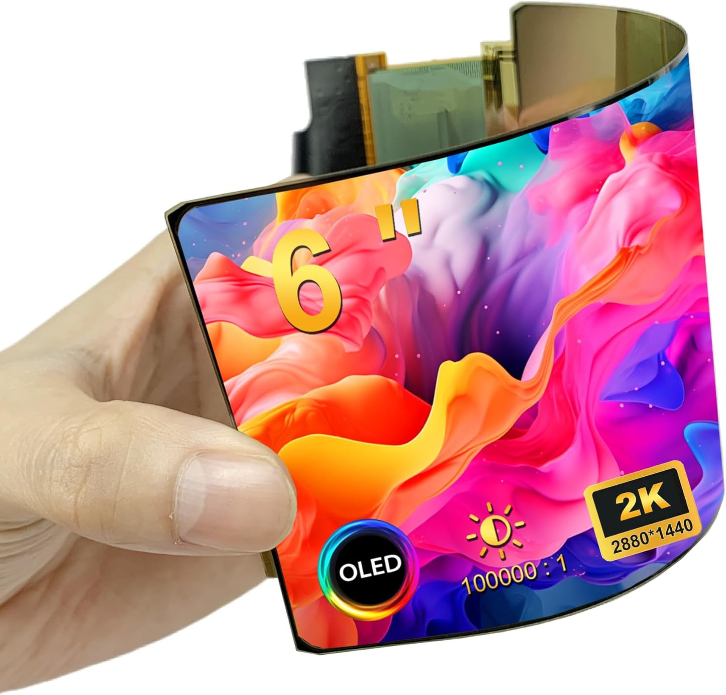 Ultimate Flexibility: 6 2K OLED Screen by wisecoco