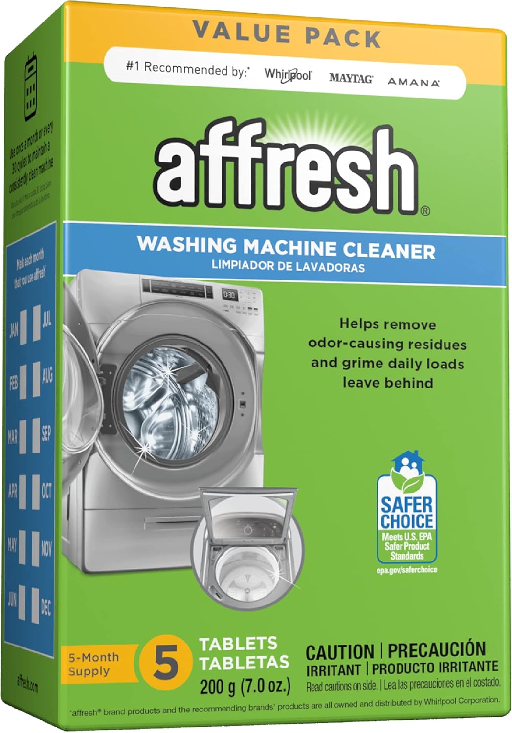 Affresh Washing Machine Cleaner - 5 Tablets for HE & Traditional Washers