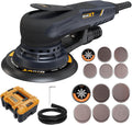MAXXT Electric 5mm Random Orbital Sander with Tool Case - Versatile