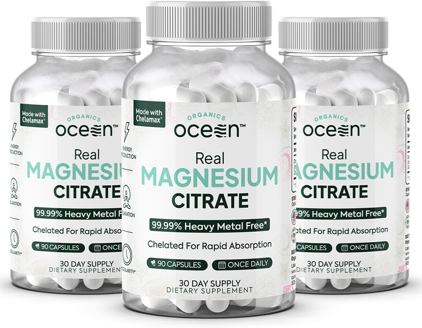 Real Magnesium Citrate - High Absorption Supplement for Energy