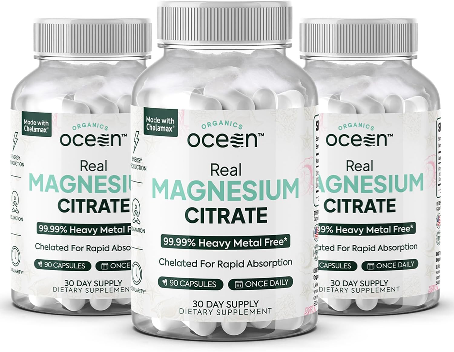 Real Magnesium Citrate - High Absorption Supplement for Energy