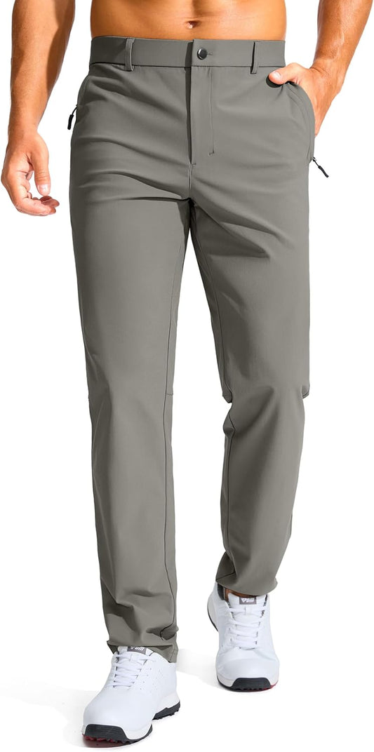 Men's Golf Pants - Slim Fit Stretch Lightweight Dress Pants