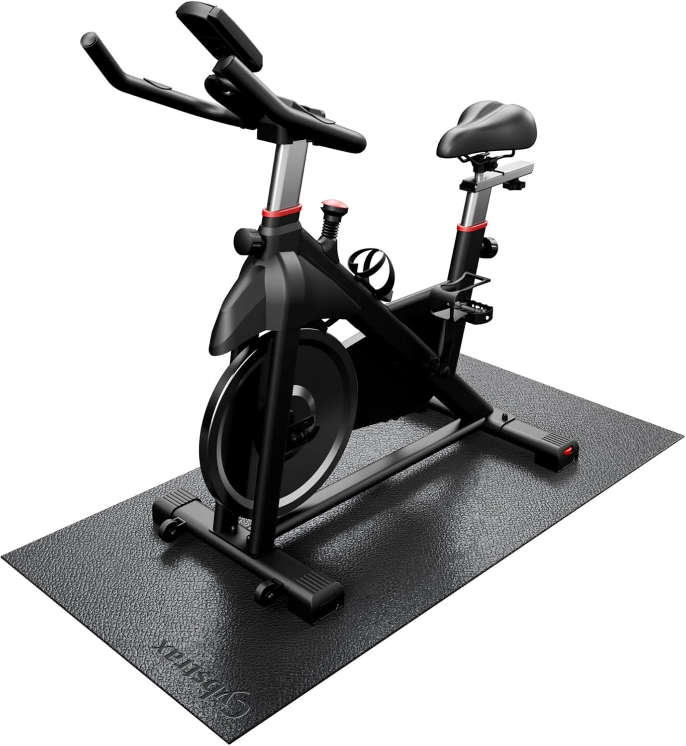 Non Slip Exercise Mat - High Density Protects Floors - Cybstrax