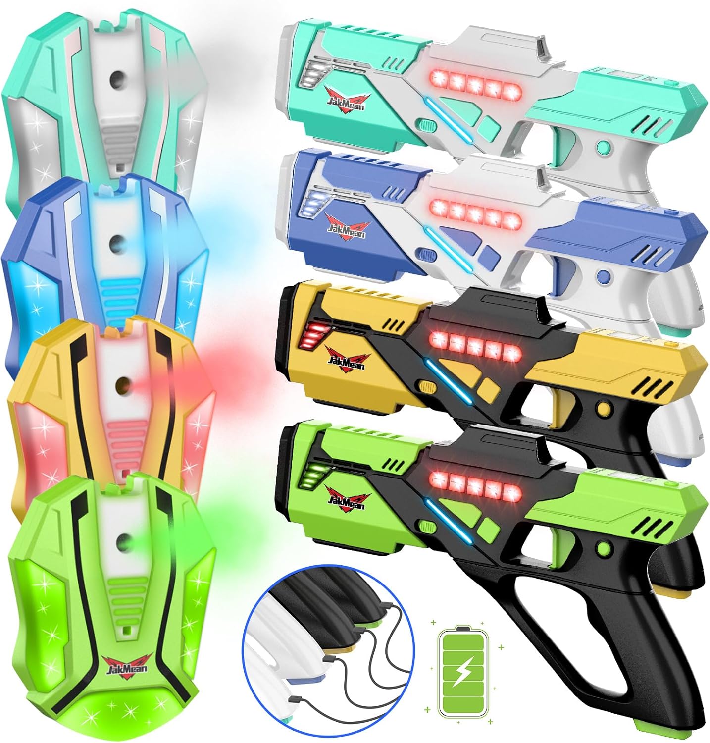 Rechargeable Laser Tag Set with Vests for Ultimate Fun
