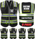 ANSI Certified Custom Logo Safety Vest Class2 - 8-Pocket Work Vest