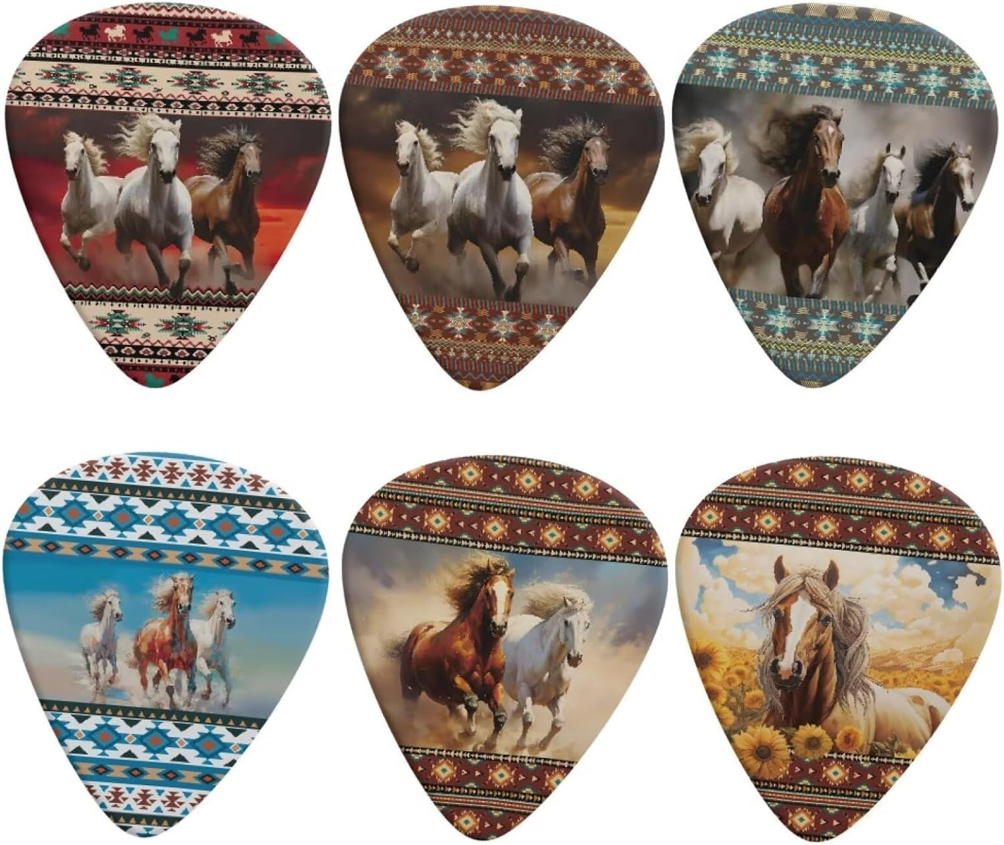 Premium Aztec Guitar Picks Set 0.96mm