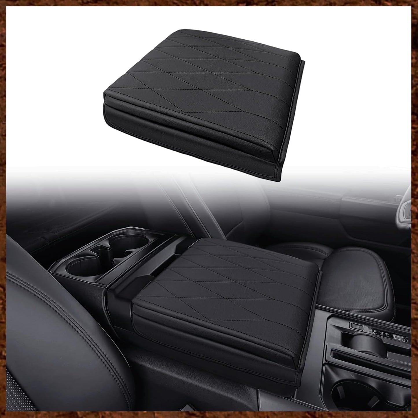 Muslogy Center Console Armrest Cover for Ford F-150 2021-2025