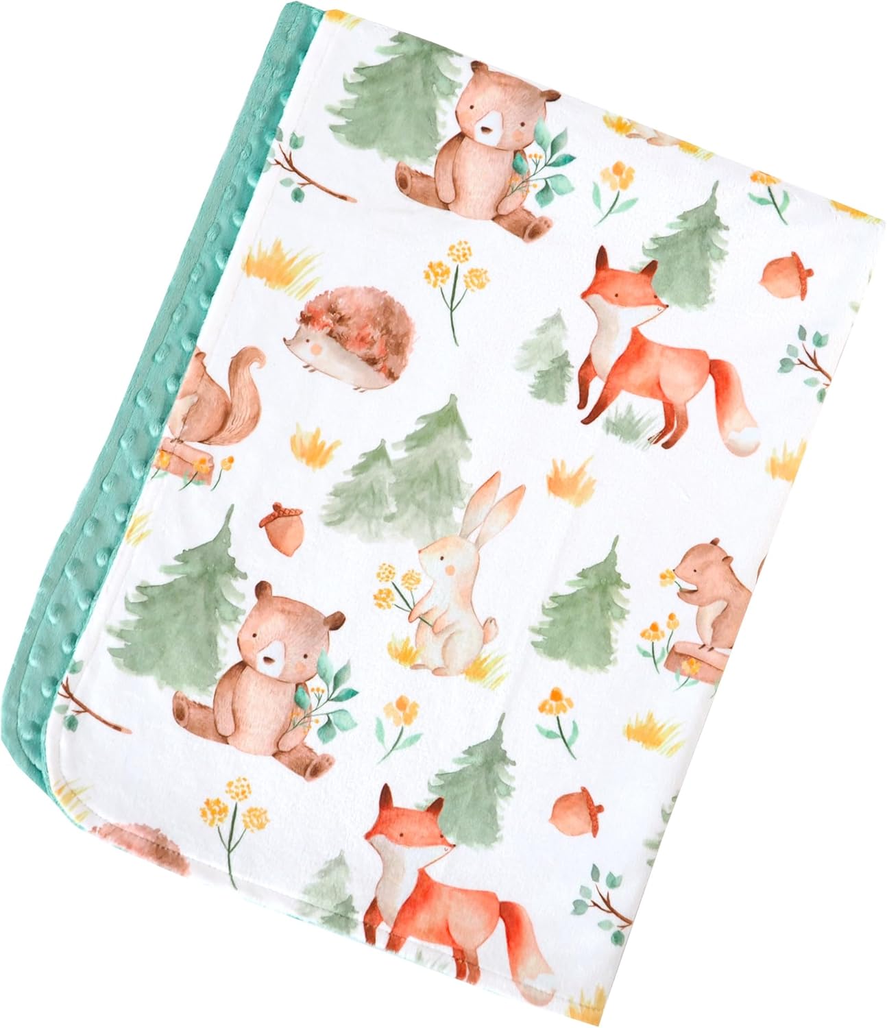 Premium Soft Plush Lightweight Minky Dot Toddler Baby Blanket