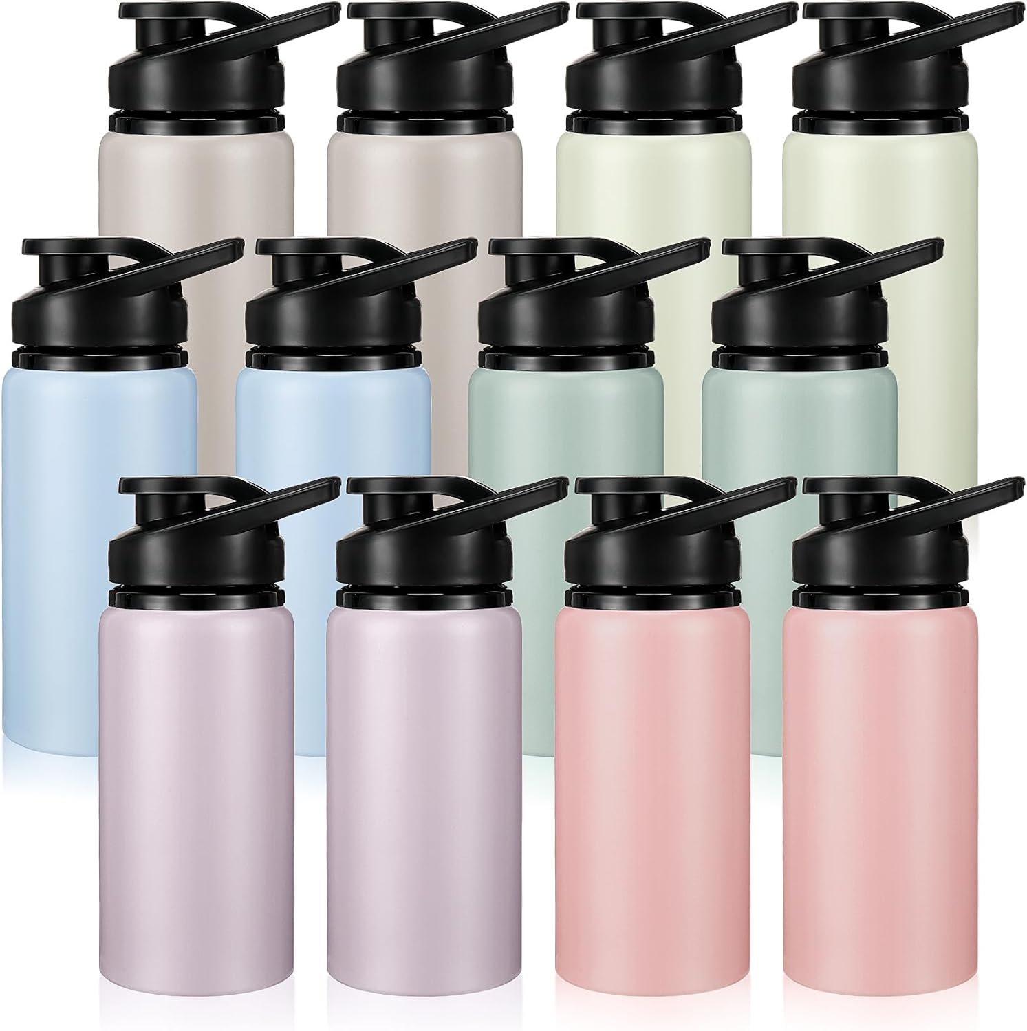 Domensi Aluminum Water Bottle Bulk for Gym Outdoor Sports