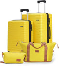 4-piece luggage sets carry-on and checked suitcases - Smooth Spinner