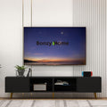 Bonzy Home 86 TV Stand - Sleek Storage for 75 TVs!