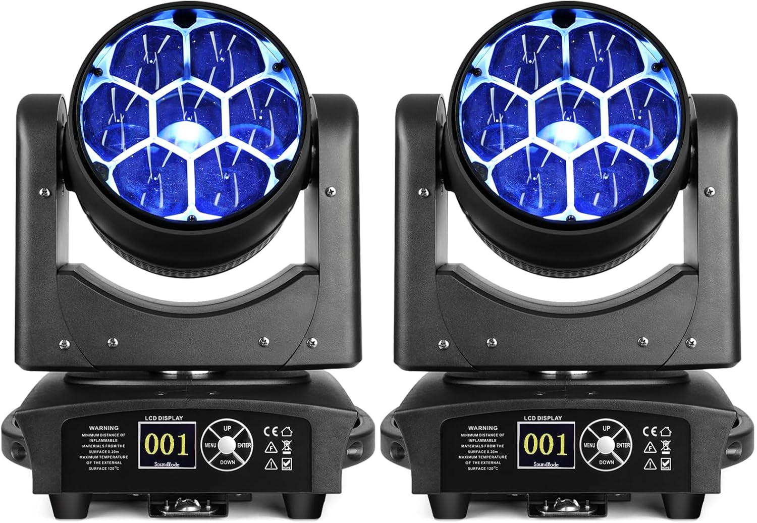 BETOPPER Moving Head Light 7x40W RGBW for DJs and Parties
