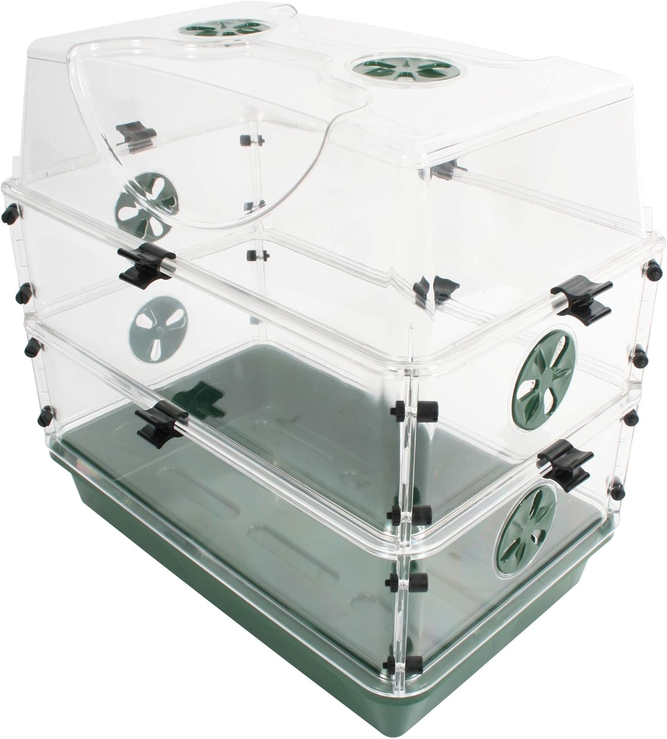 Medium Seed and Herb Domed Propagator with Vented Extensions