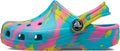 Crocs Kids Classic Marbled Tie-Dye Clog - Colorful, Comfortable Fit