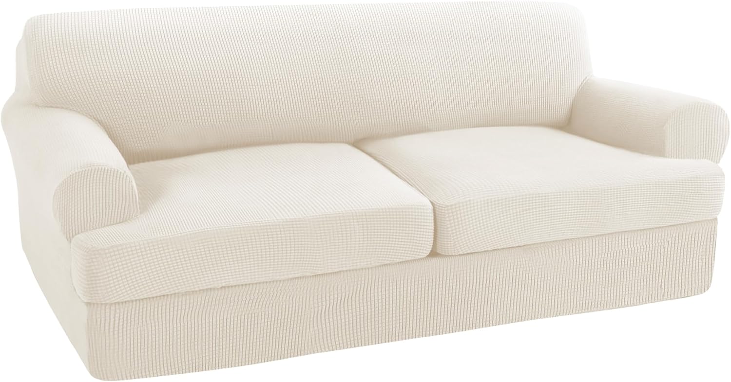 Turquoize 3 Piece T Cushion Sofa Slipcovers for Stylish Protection