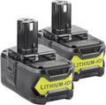 ARyee Ryobi 18V Battery 6.0Ah 2 Pack - Longer Run Time for One+ Tools