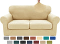 3 Piece Loveseat Slipcover 55-69 in - Stretch, Anti-Slip Protection