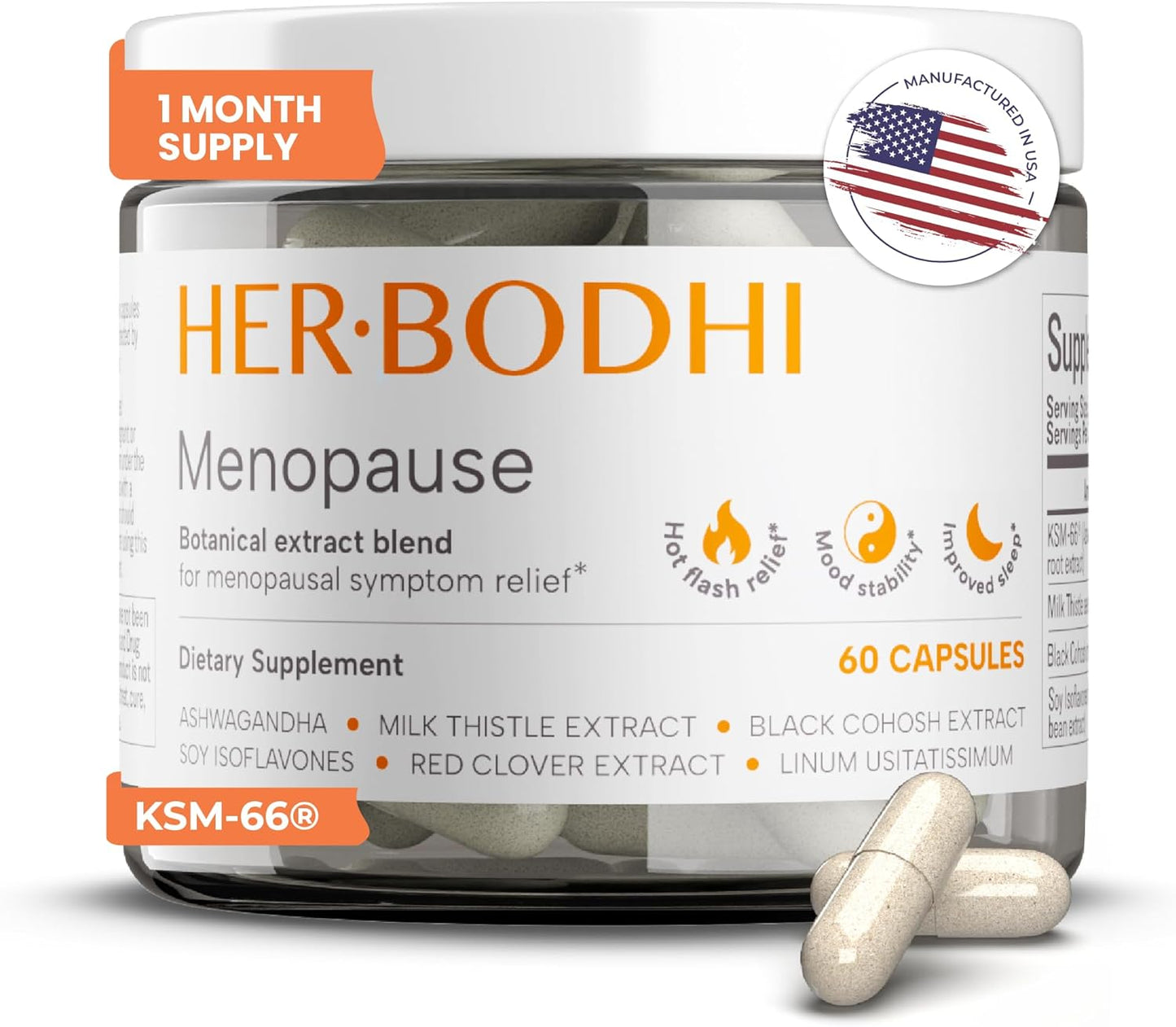 Meno Menopause Hormonal Balance Supplement for Women Relief